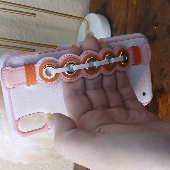 KATE SPADE Stylish Pink and Orange Phone Case Iphone Xs Max - Picture 3 of 4